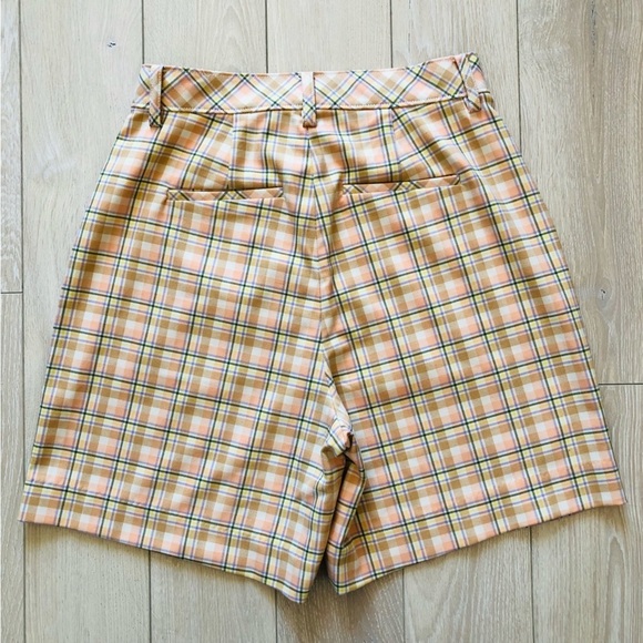 NWOT Twik Plaid High Waist Shorts - Picture 2 of 11